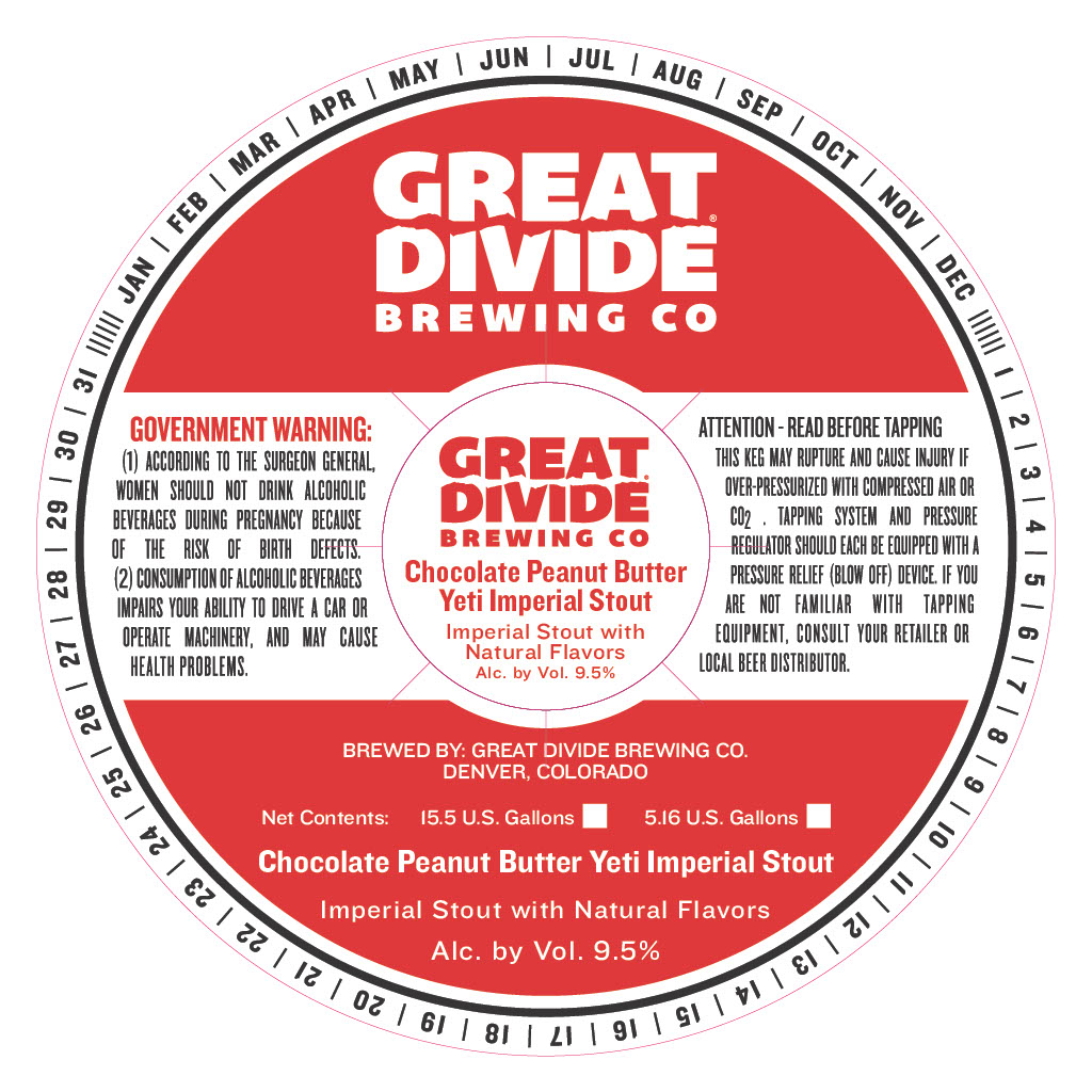 TABC label artwork for CHOCOLATE PEANUT BUTTER YETI