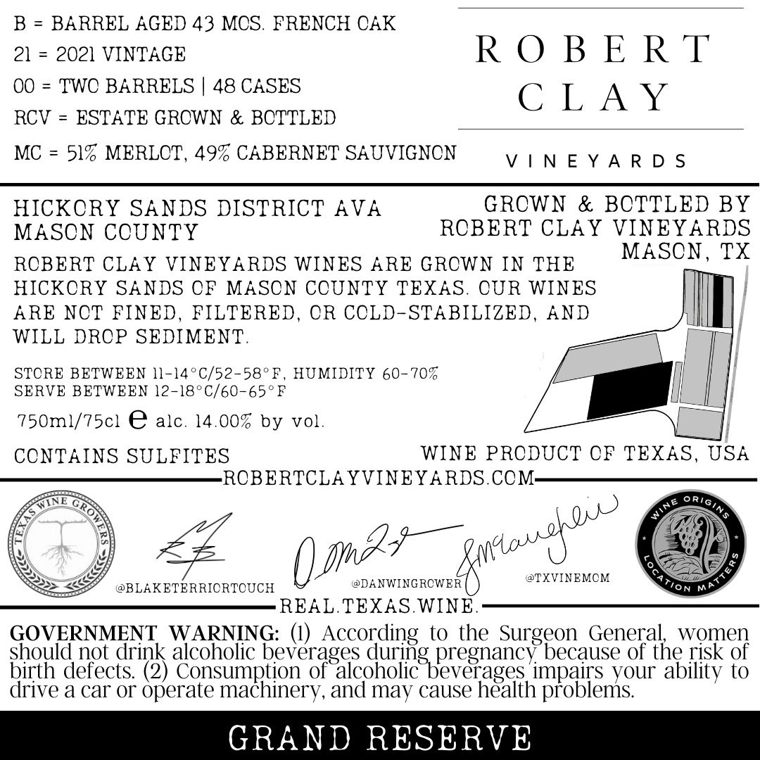 TABC label artwork for B 21 00 RCV MC