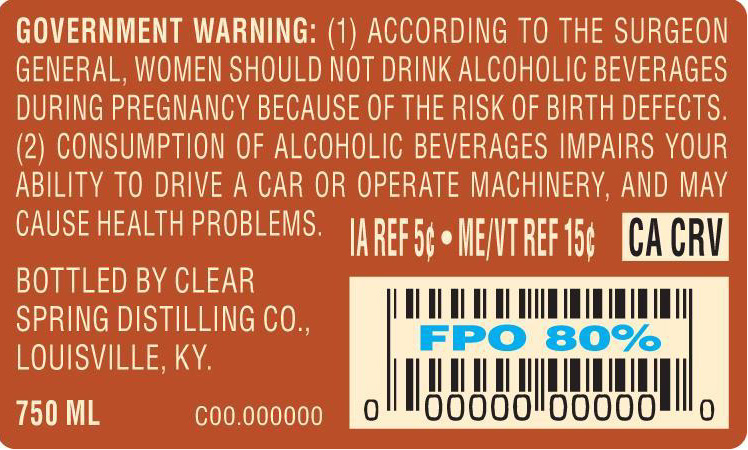 TABC label artwork for Wolcott Manhattan