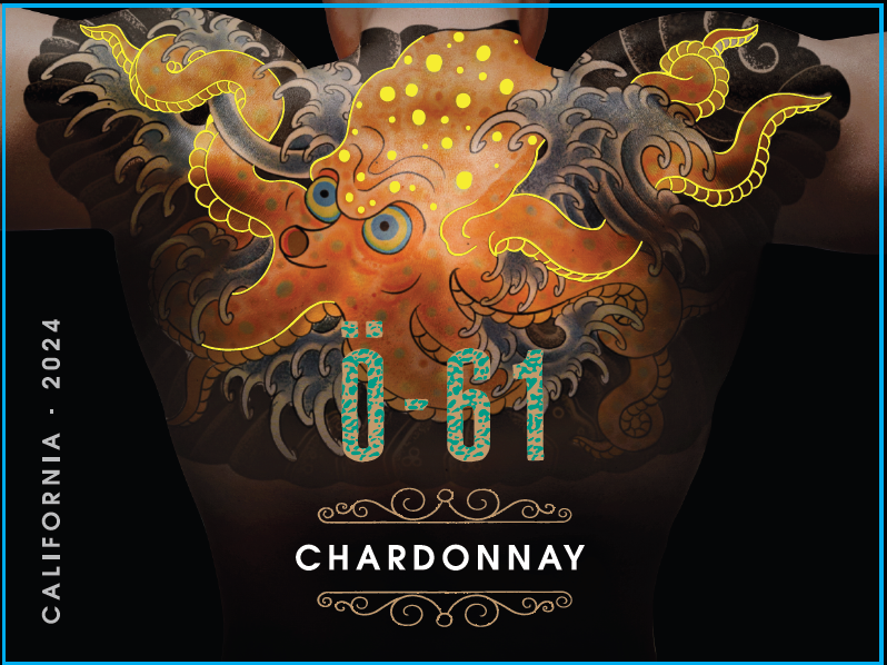 TABC label artwork for O-61 Chardonnay California 2024