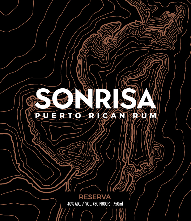 TABC label artwork for Sonrisa Puerto Rican Rum Reserva