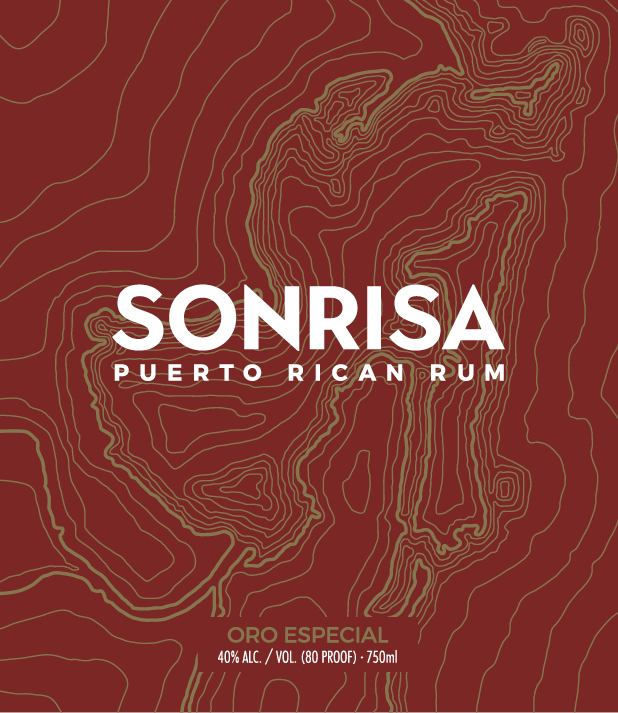 TABC label artwork for Sonrisa Puerto Rican Rum Oro Especial