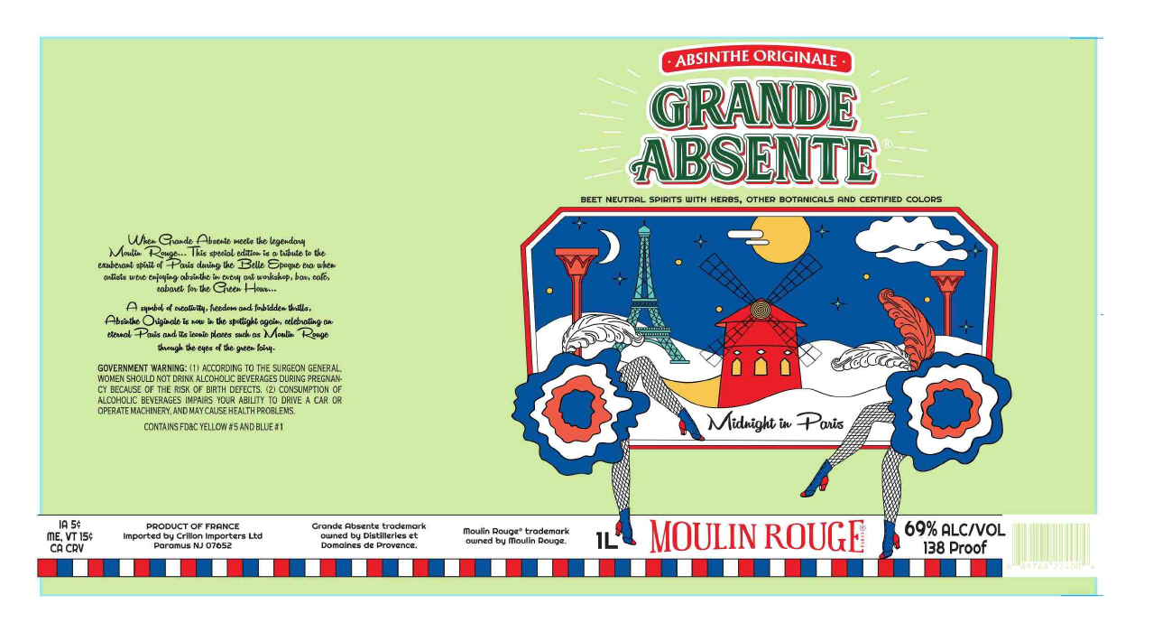TABC label artwork for GRANDE ABSENTE ORIGINALE