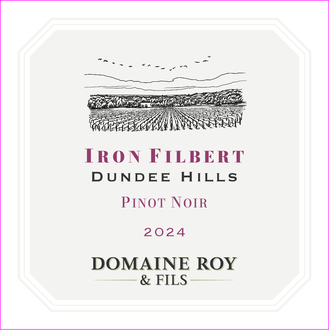 TABC label artwork for Domaine Roy & Fils Iron Filbert Vineyard Pinot Noir