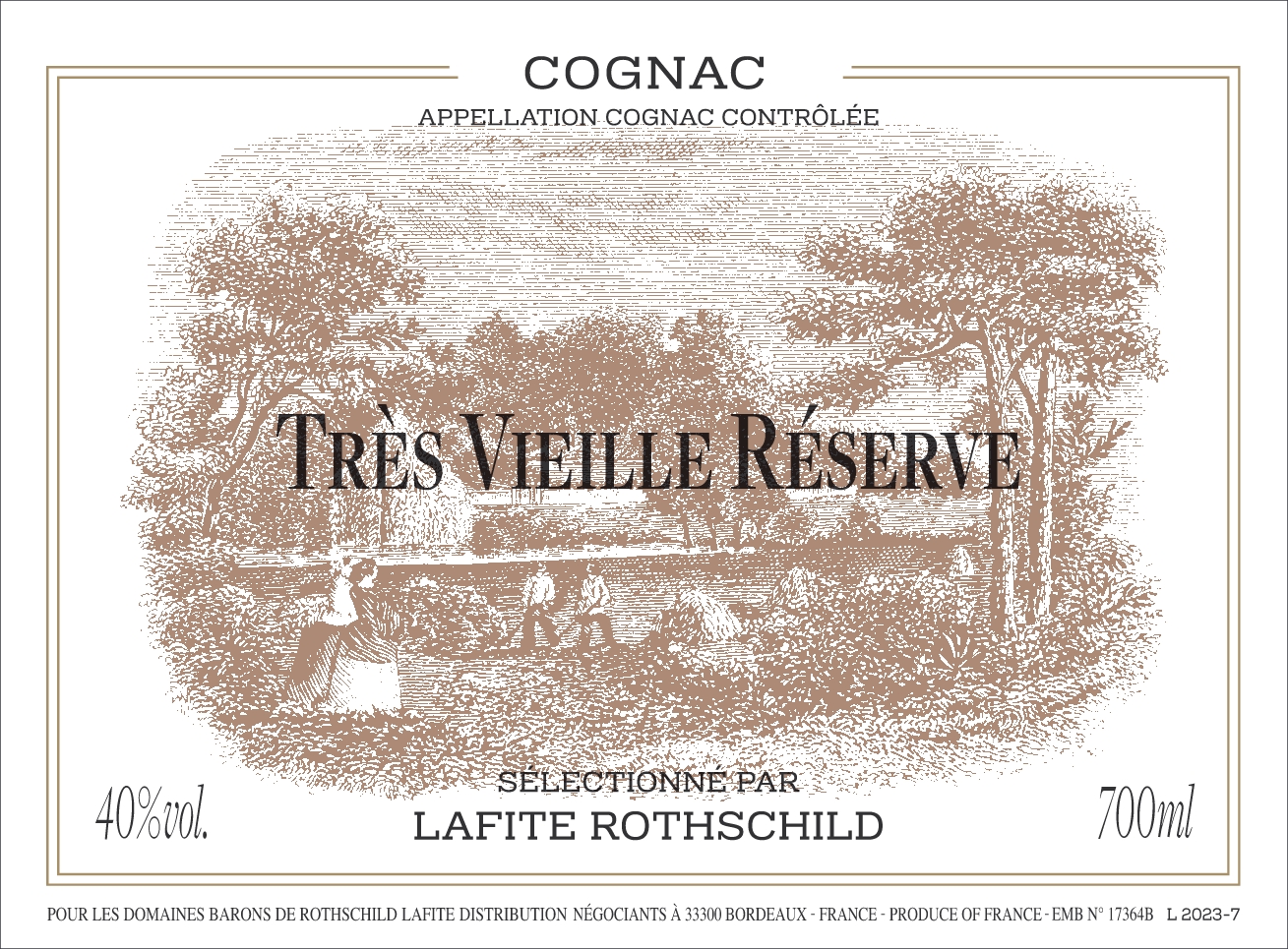 TABC label artwork for TRÈS VIEILLE RÉSERVE