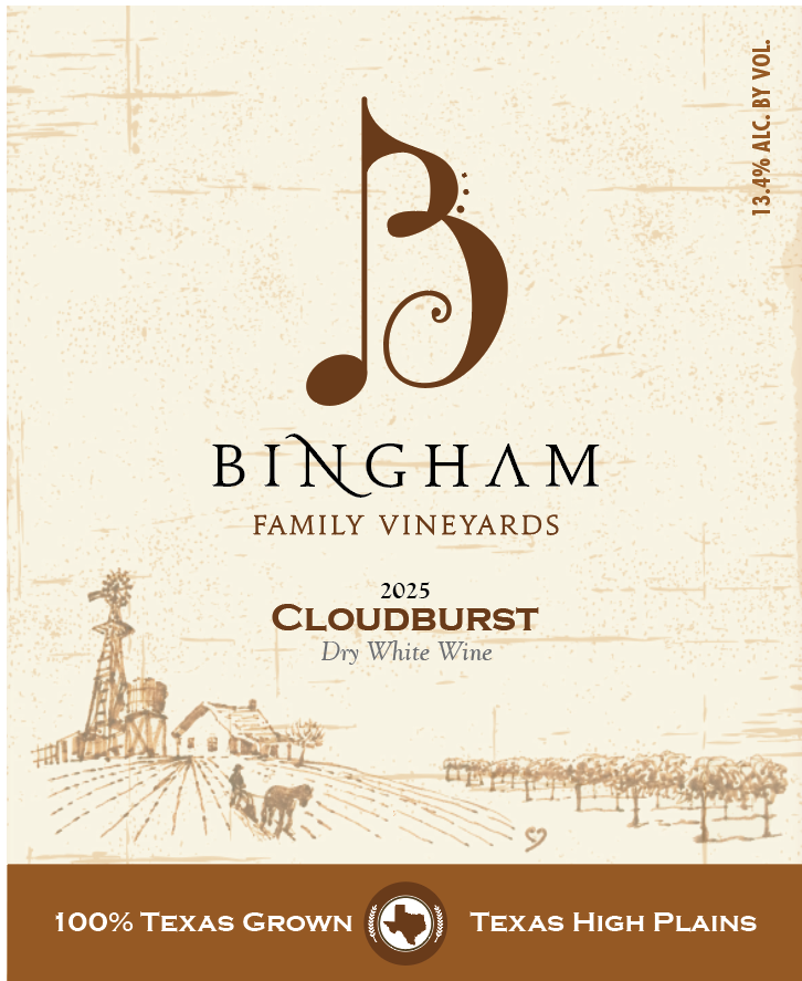 TABC label artwork for Cloudburst