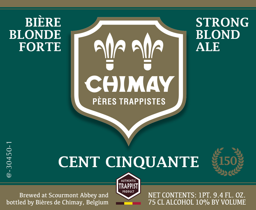 TABC label artwork for CHIMAY CENT CINQUANTE