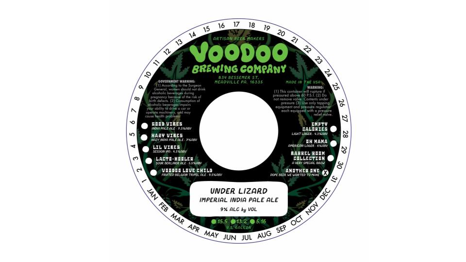 TABC label artwork for Under Lizard