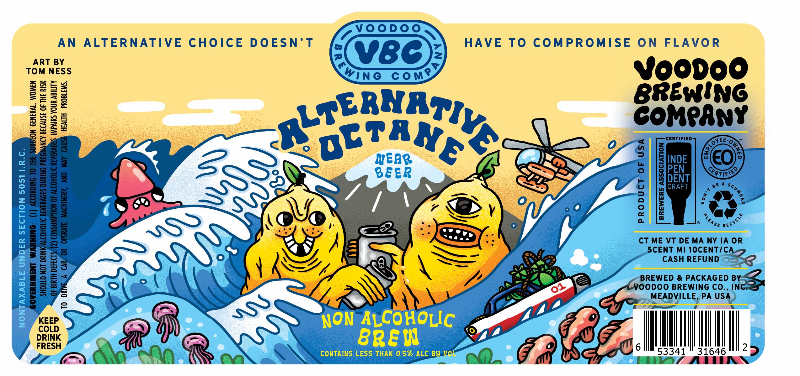 TABC label artwork for Alternative Octane