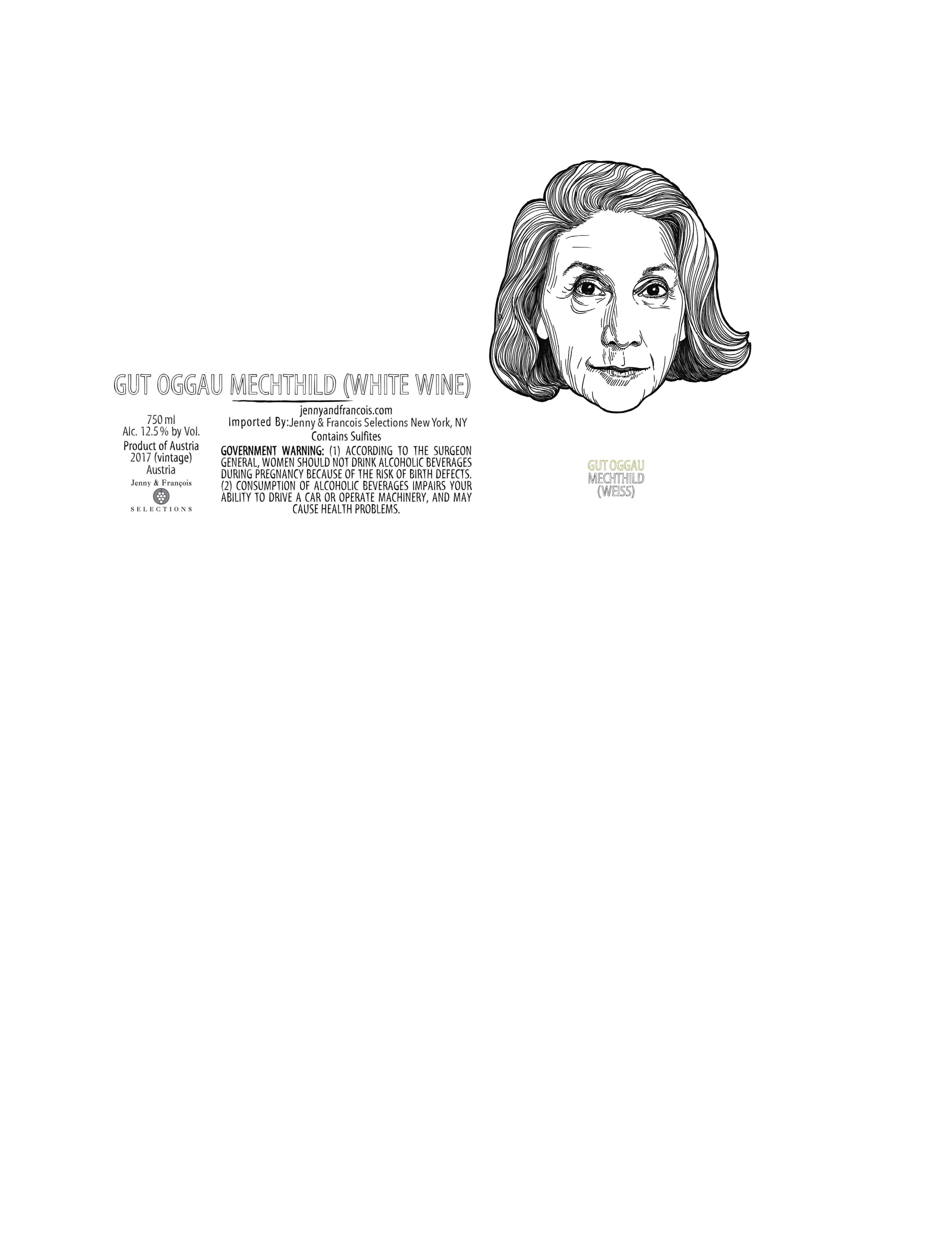 TABC label artwork for Gut Oggau, Mechthild