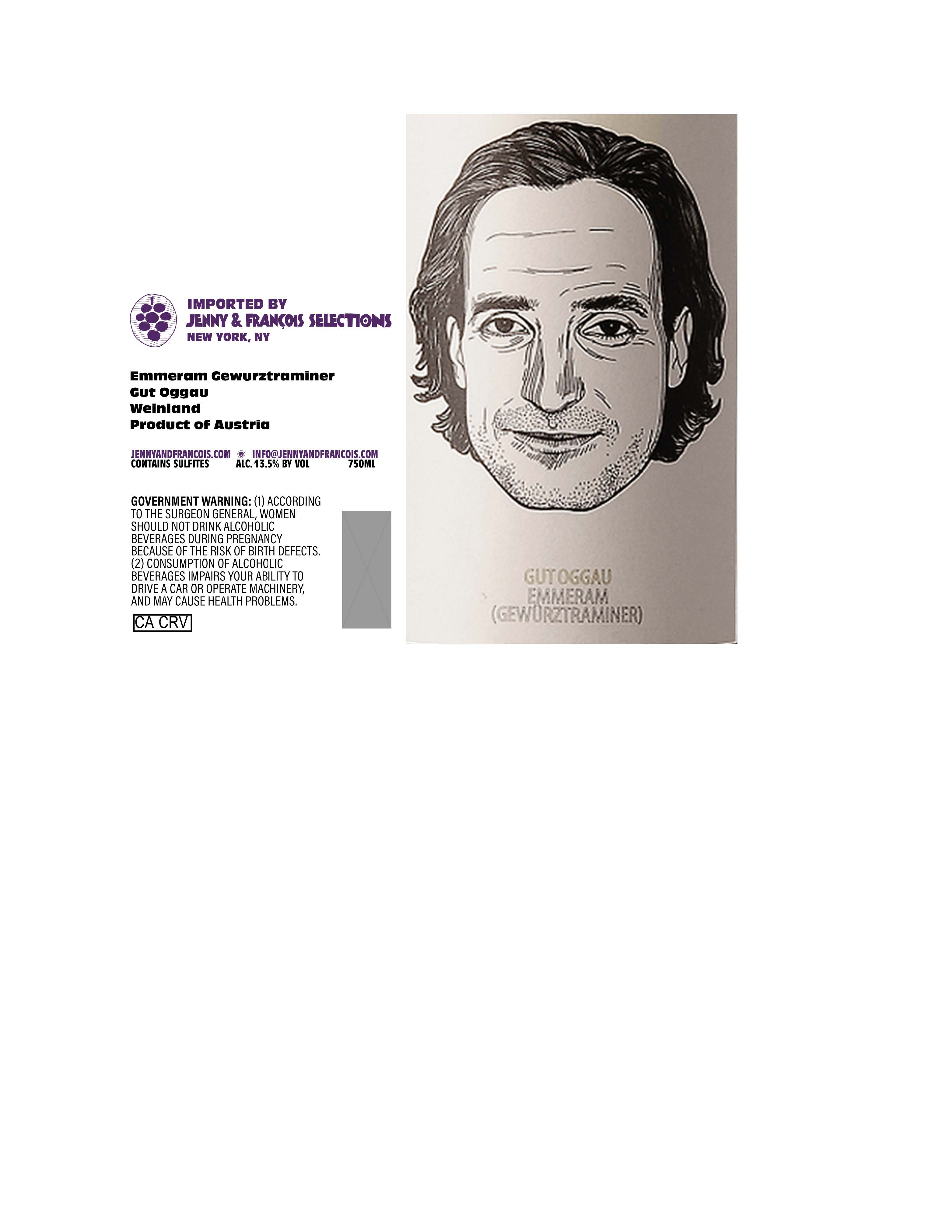 TABC label artwork for Gut Oggau, Emmeram