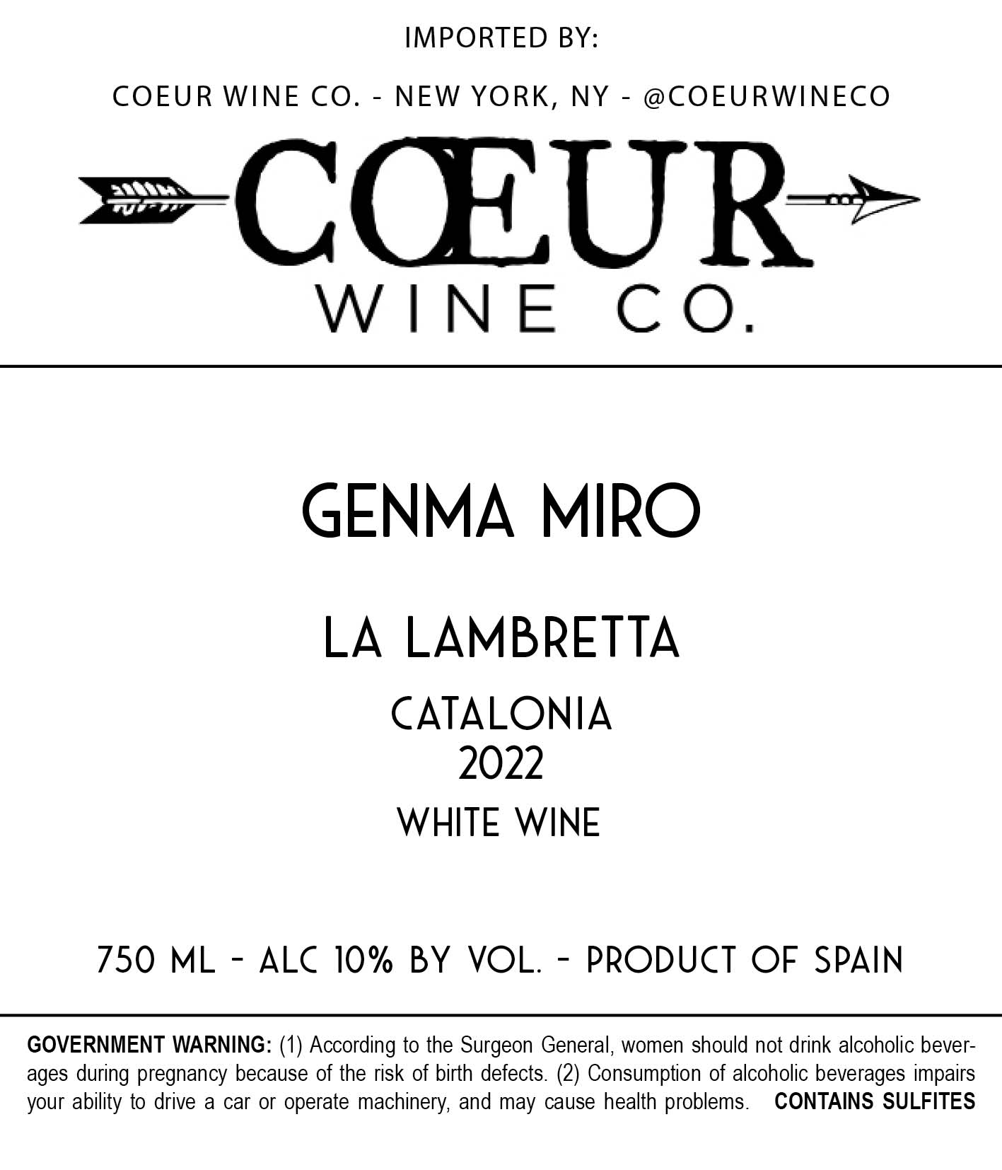 TABC label artwork for Gemma Miro Muscat 'La Lambretta'