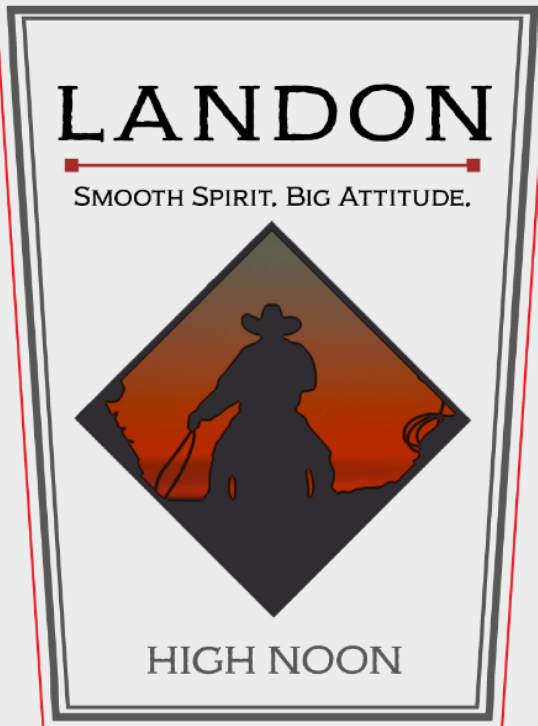 TABC label artwork for Landon Distillery High Noon