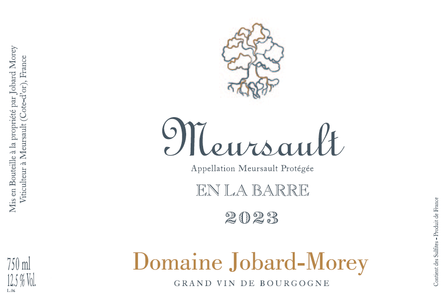 TABC label artwork for DOMAINE JOBARD-MOREY EN LA BARRE