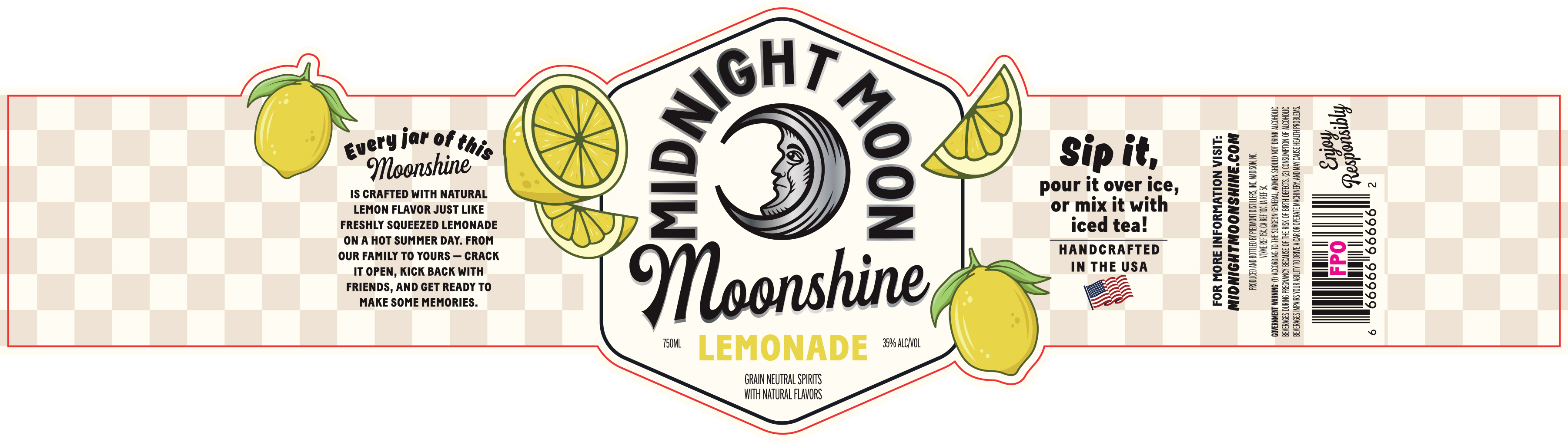 TABC label artwork for Midnight Moon Moonshine Lemonade
