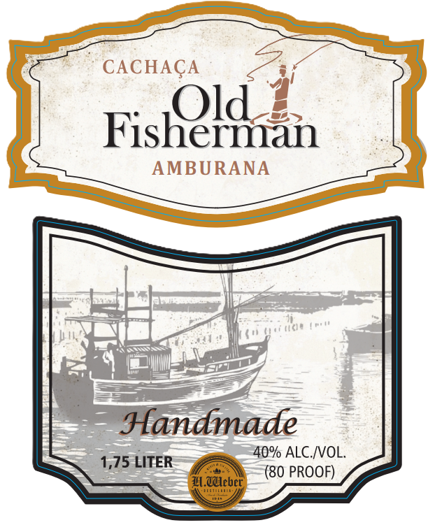 TABC label artwork for OLD FISHERMAN AMBURANA