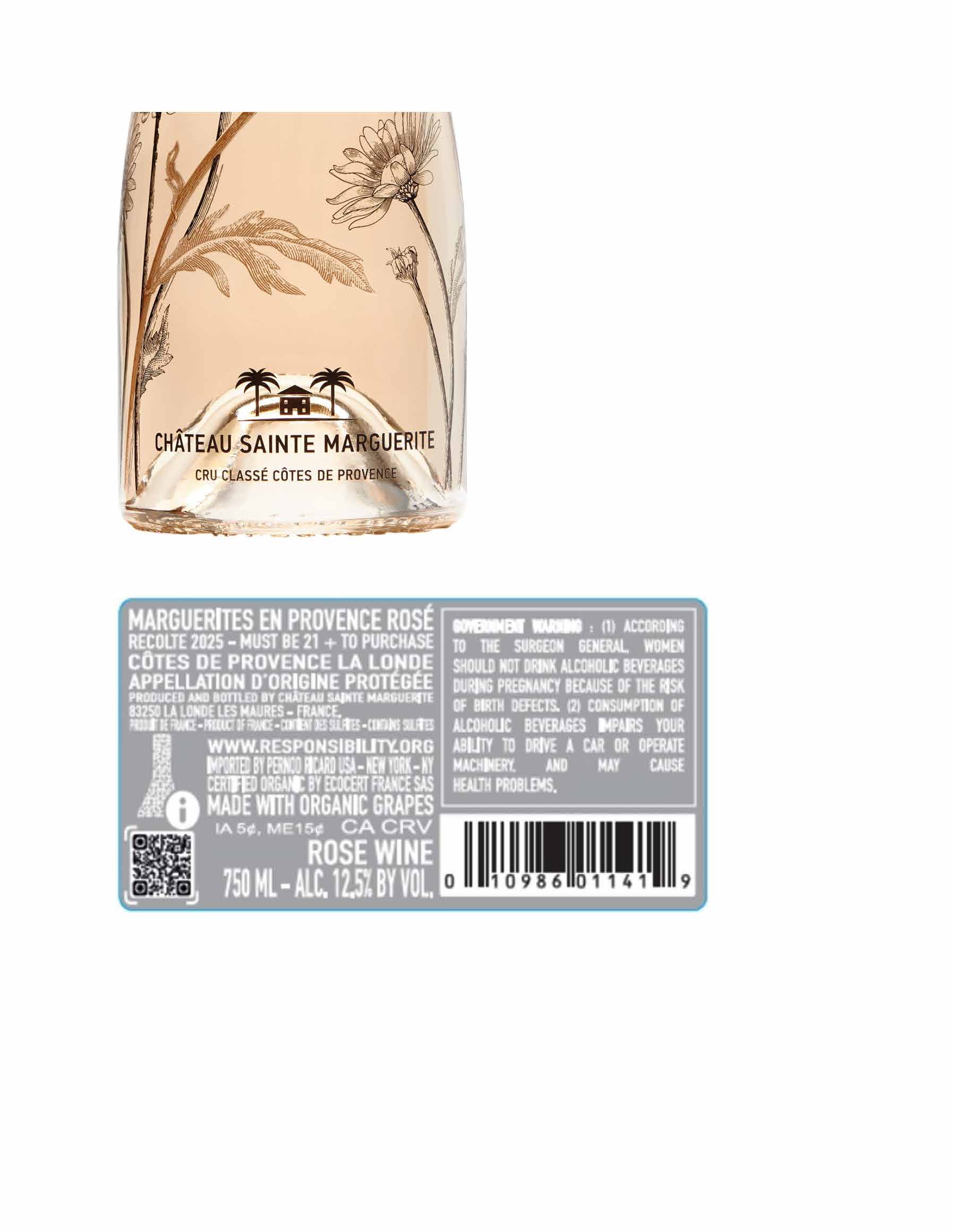 TABC label artwork for CHATEAU SAINTE MARGUERITE EN PROVENCE ROSE