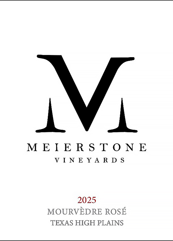 TABC label artwork for Meierstone Vineyards Rose Of Mourvèdre