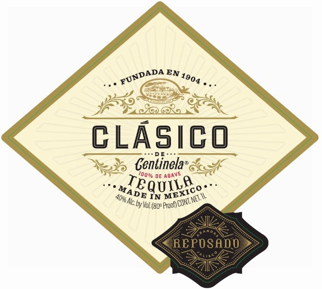 TABC label artwork for Clasico de Centinela Tequila Reposado 100% Agave
