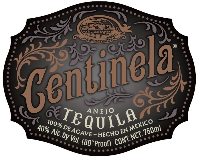 TABC label artwork for Centinela Tequila Anejo 100% Agave
