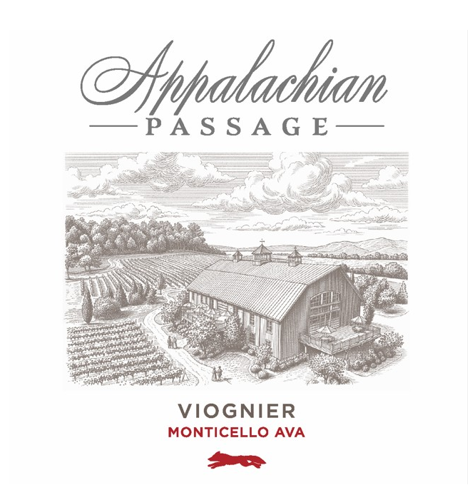 TABC label artwork for Appalachian Passage Viognier Monticello, VA