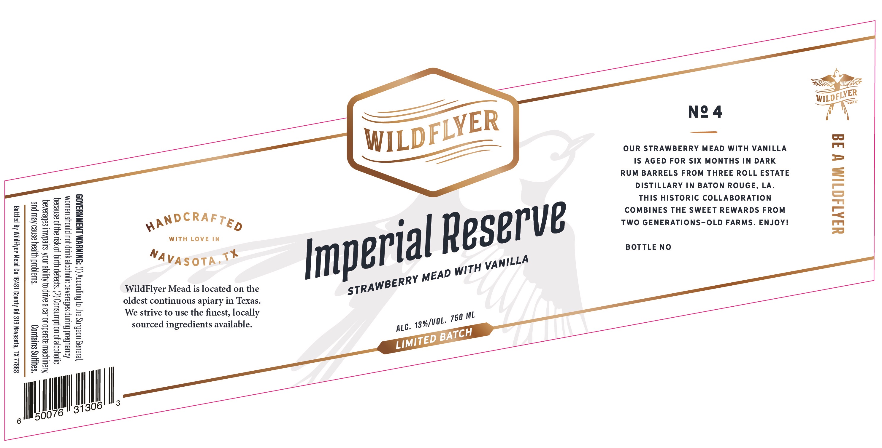 TABC label artwork for Imperial Reserve No. 4