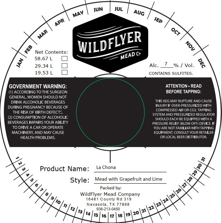TABC label artwork for La Chona