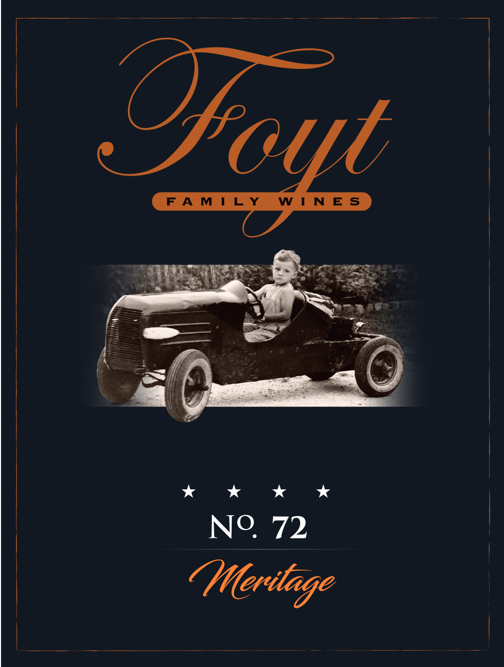 TABC label artwork for Foyt No. 72 Meritage