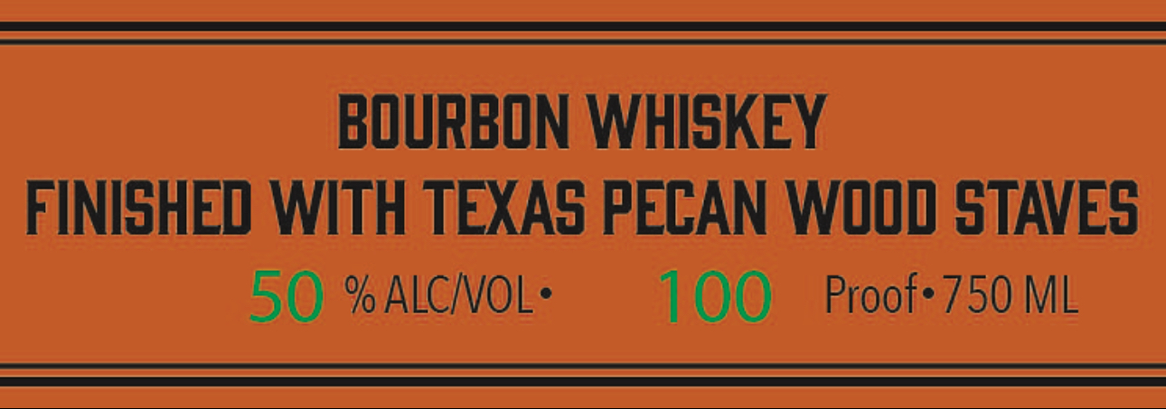 TABC label artwork for Belfour Bourbon Whiskey Finished With Texas Pecan Wood Staves