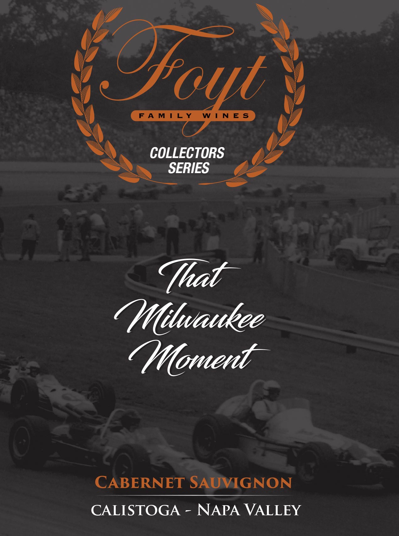 TABC label artwork for Foyt Collectors Series Calistoga Cabernet Sauvignon