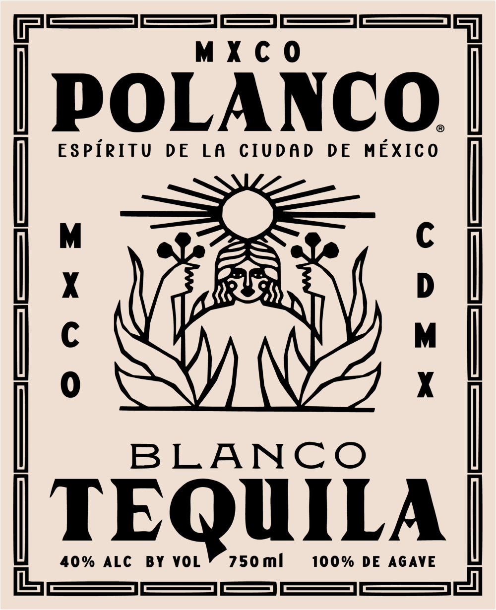 TABC label artwork for MXCO Polanco Tequila Blanco