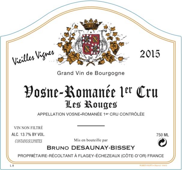 TABC label artwork for BRUNO DESAUNAY-BISSEY VOSNE-ROMANEE 1ER CRU RED WINE