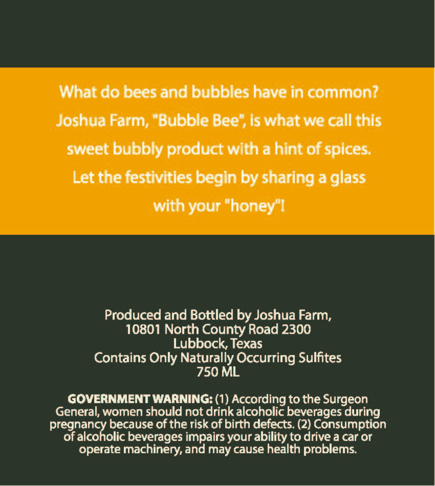 TABC label artwork for Joshua Farm Mead With Natural Flavors