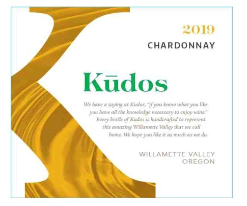 TABC label artwork for Kudos Chardonnay Willamette Valley
