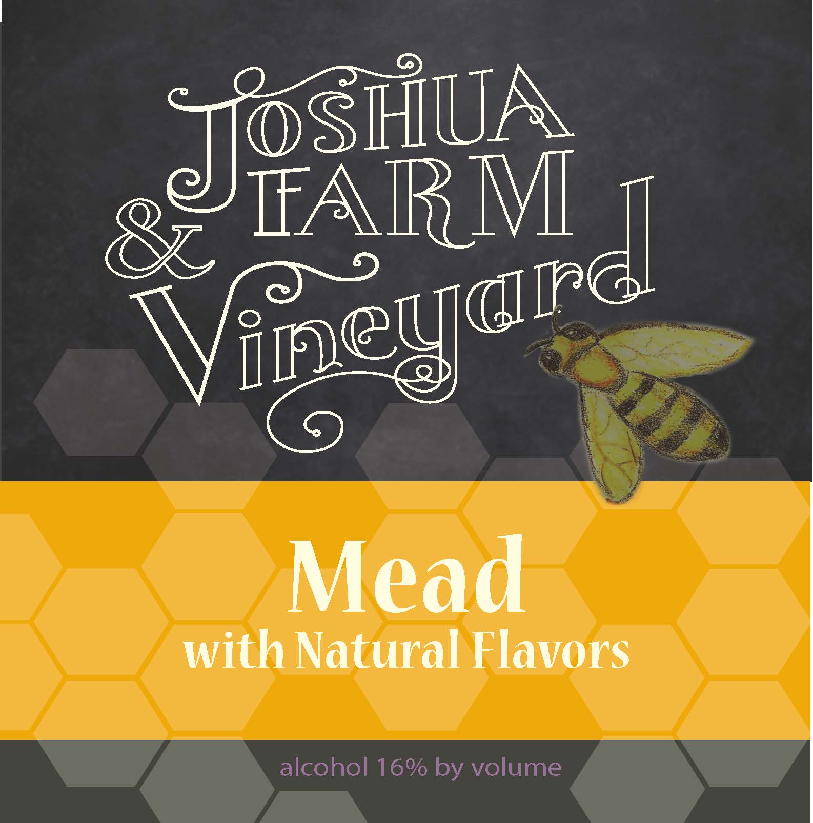 TABC label artwork for Joshua Farm Mead with Natural Flavors