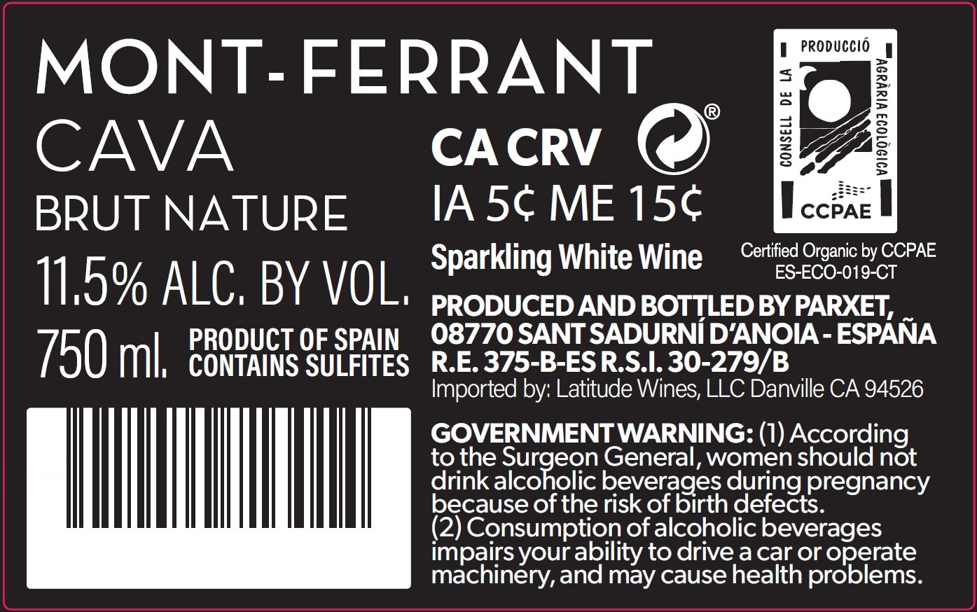 TABC label artwork for MONT FERRANT