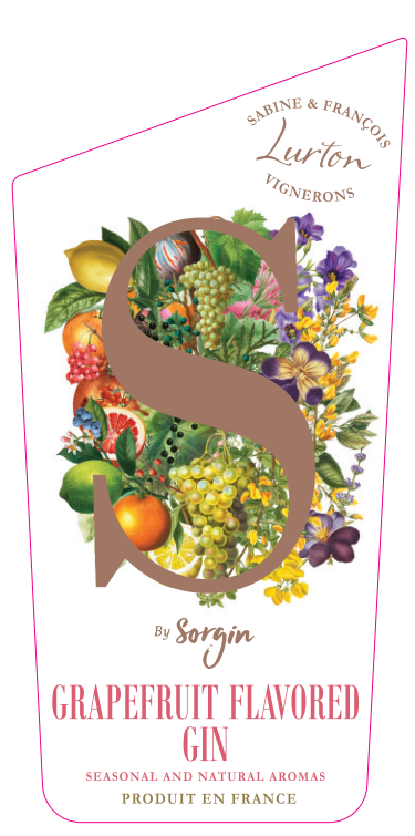 TABC label artwork for Sorgin Grapefruit Flavored Gin