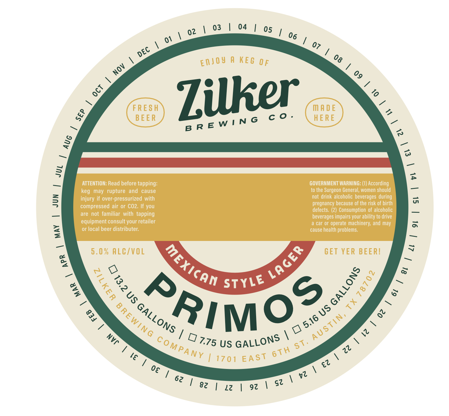 TABC label artwork for Primos