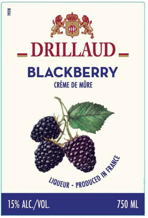 TABC label artwork for DRILLAUD BLACKBERRY