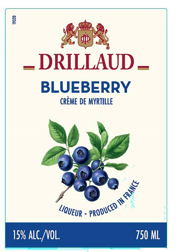 TABC label artwork for DRILLAUD BLUEBERRY