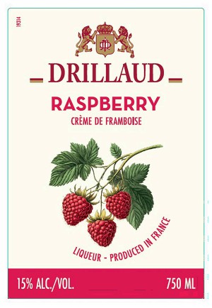 TABC label artwork for DRILLAUD CREME DE FRAMBOISE