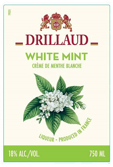 TABC label artwork for DRILLAUD CREME DE MENTHE BLANC