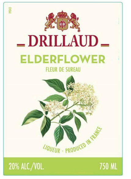 TABC label artwork for DRILLAUD ELDERFLOWER