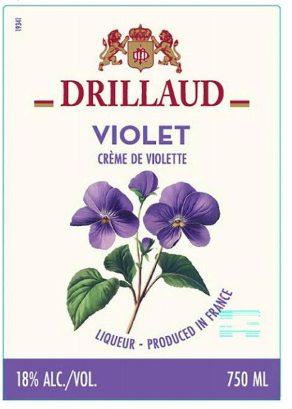 TABC label artwork for DRILLAUD VIOLET