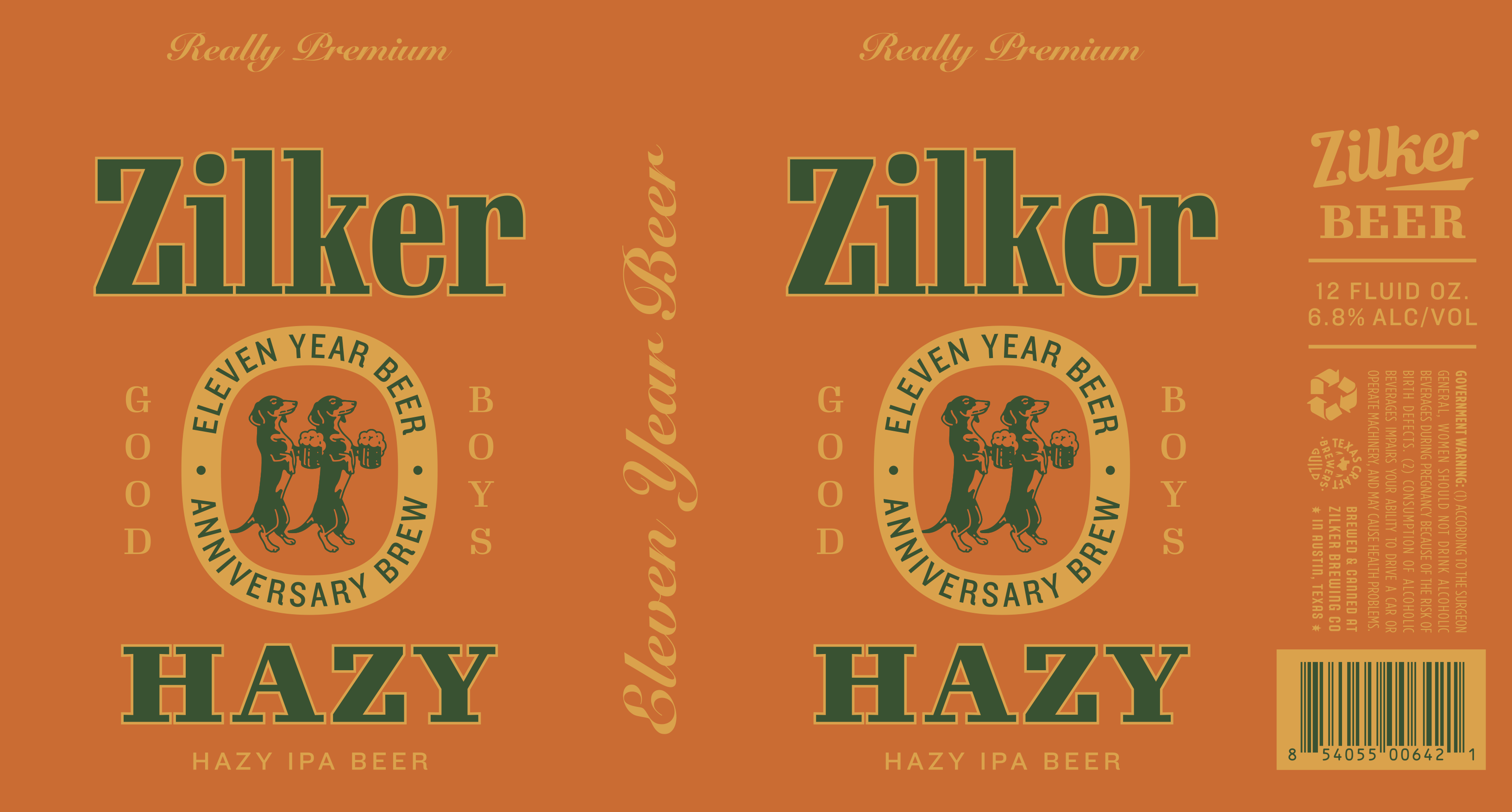 TABC label artwork for Eleven Year Beer