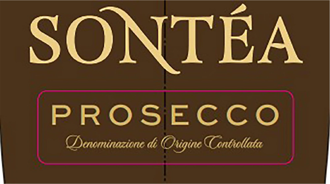 TABC label artwork for Sontea Prosecco
