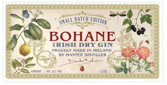 TABC label artwork for Bohane Gin