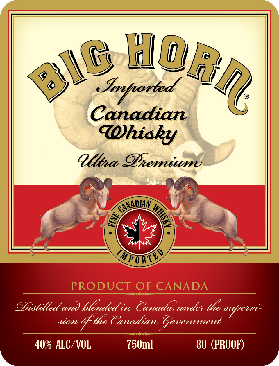 TABC label artwork for Big Horn