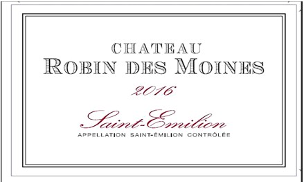 TABC label artwork for Chateau Robin des Moines St Emilion