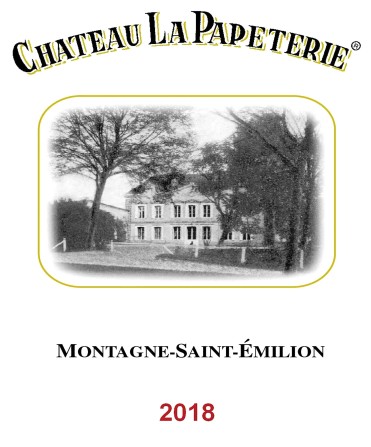 TABC label artwork for Chateau La Papeterie Montagne St Emilion